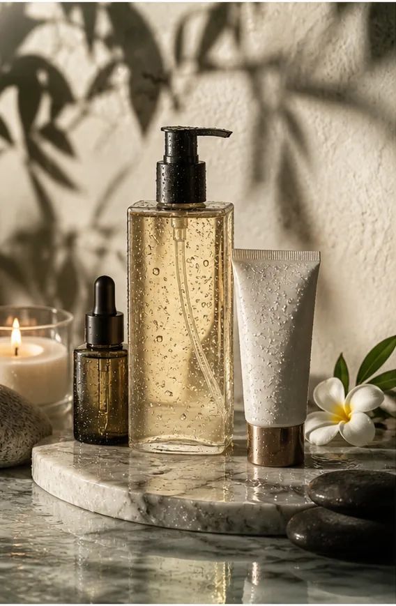 AI beauty brand identity product visual