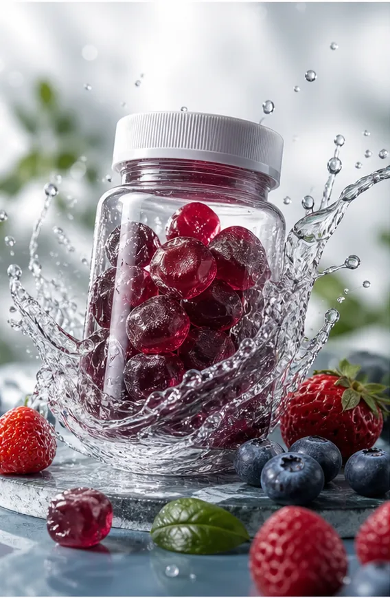 AI supplement jar ecommerce ad creative