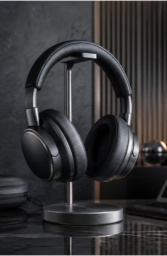 AI headphones background replacement ecommerce image