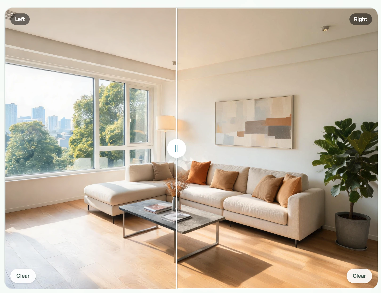 AI reference image editor preview showing a product image being edited using cropped visual references for material and texture matching